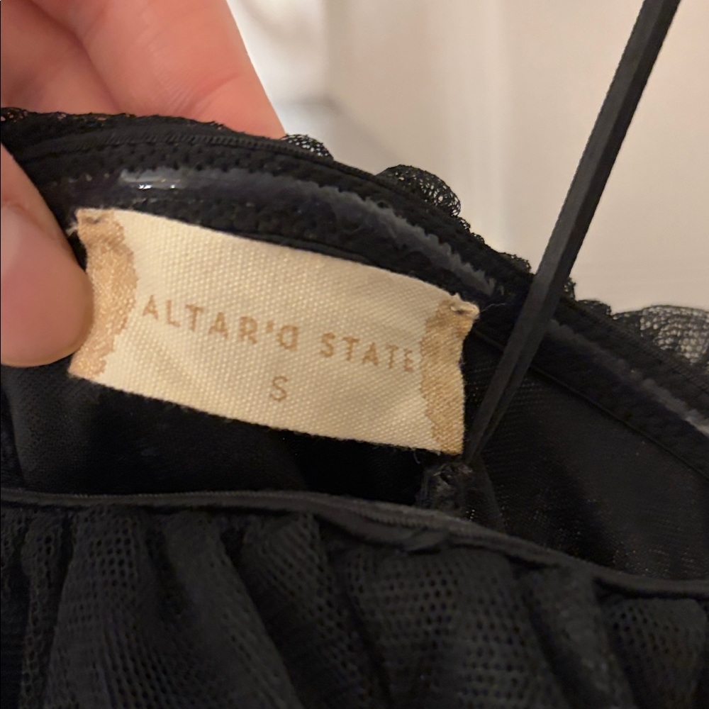 NWOT Altar'd State Black Tulle Dress - Picture 3 of 5
